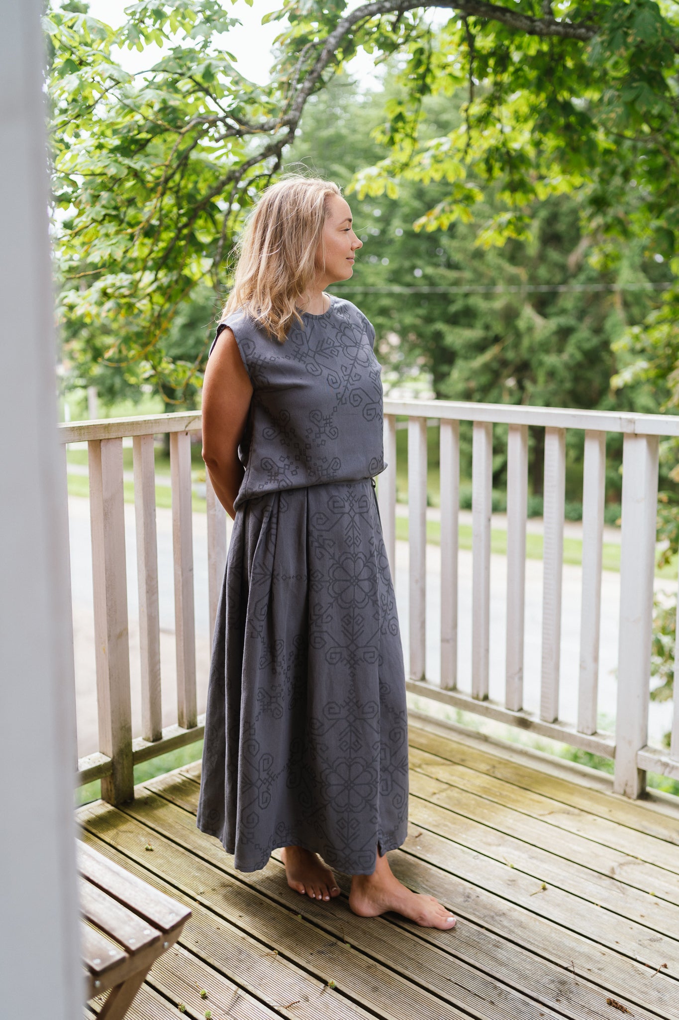 Skirt Sun, dark grey
