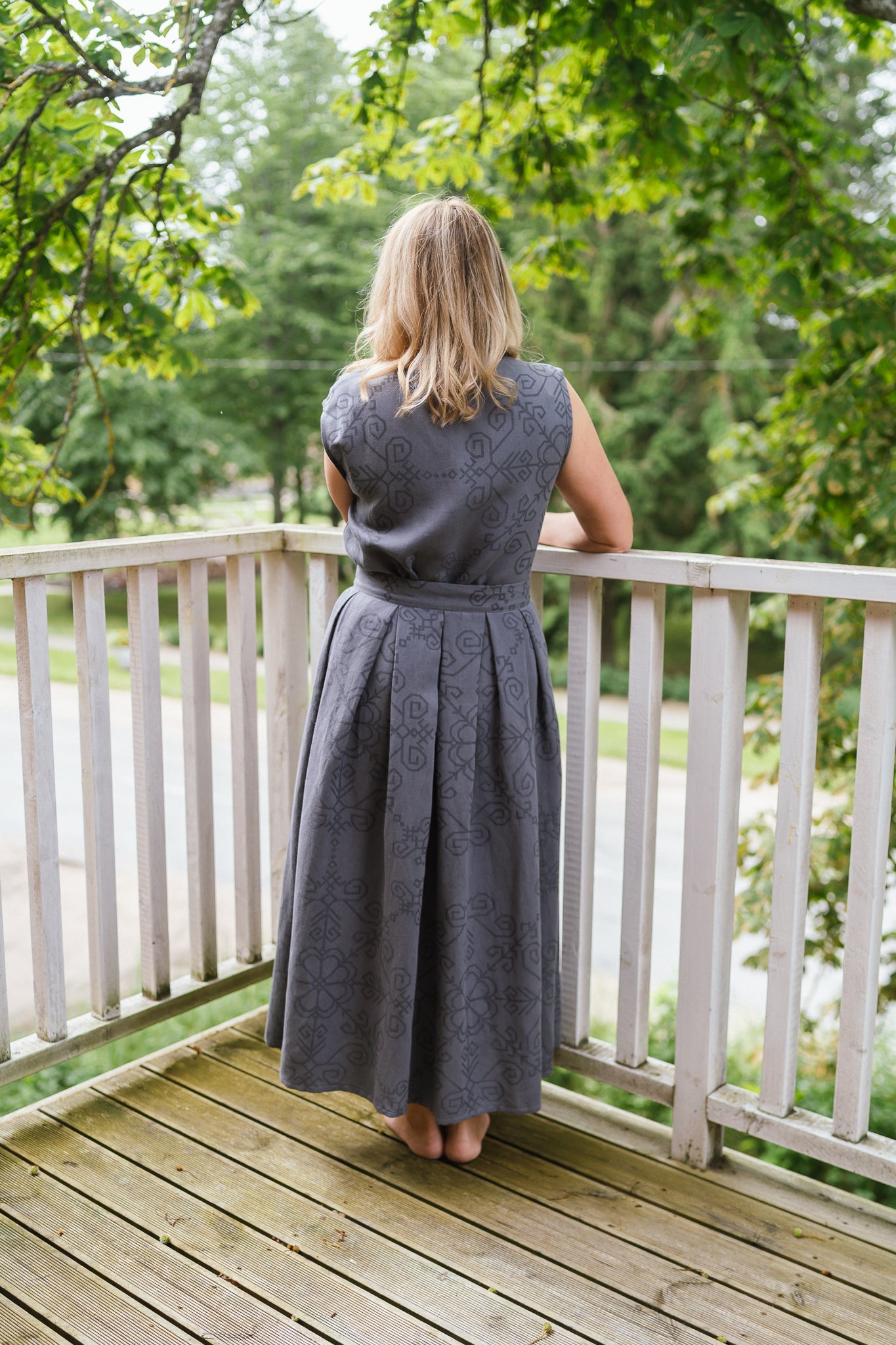 Skirt Sun, dark grey