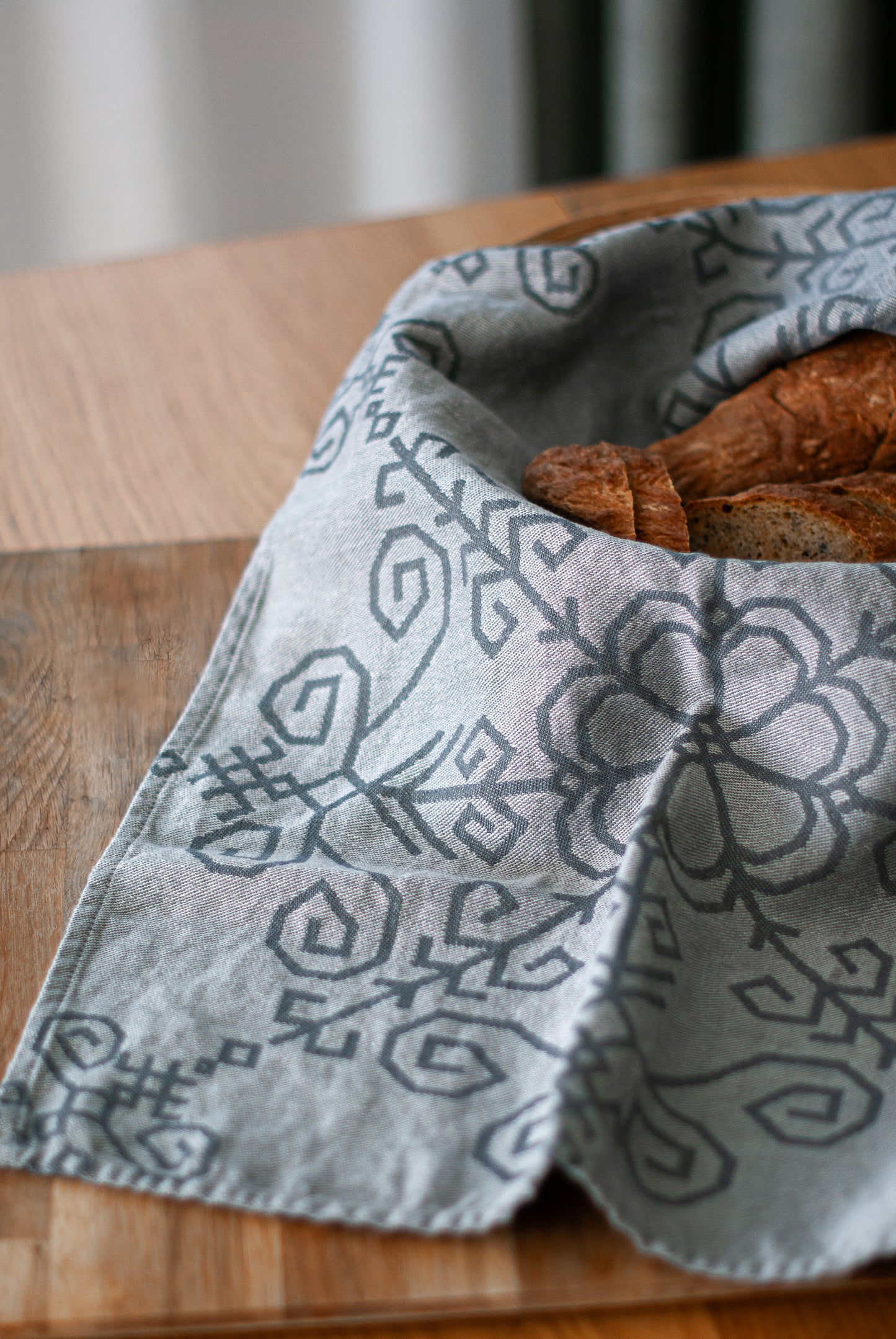 Linen Kitchen Towel, grey