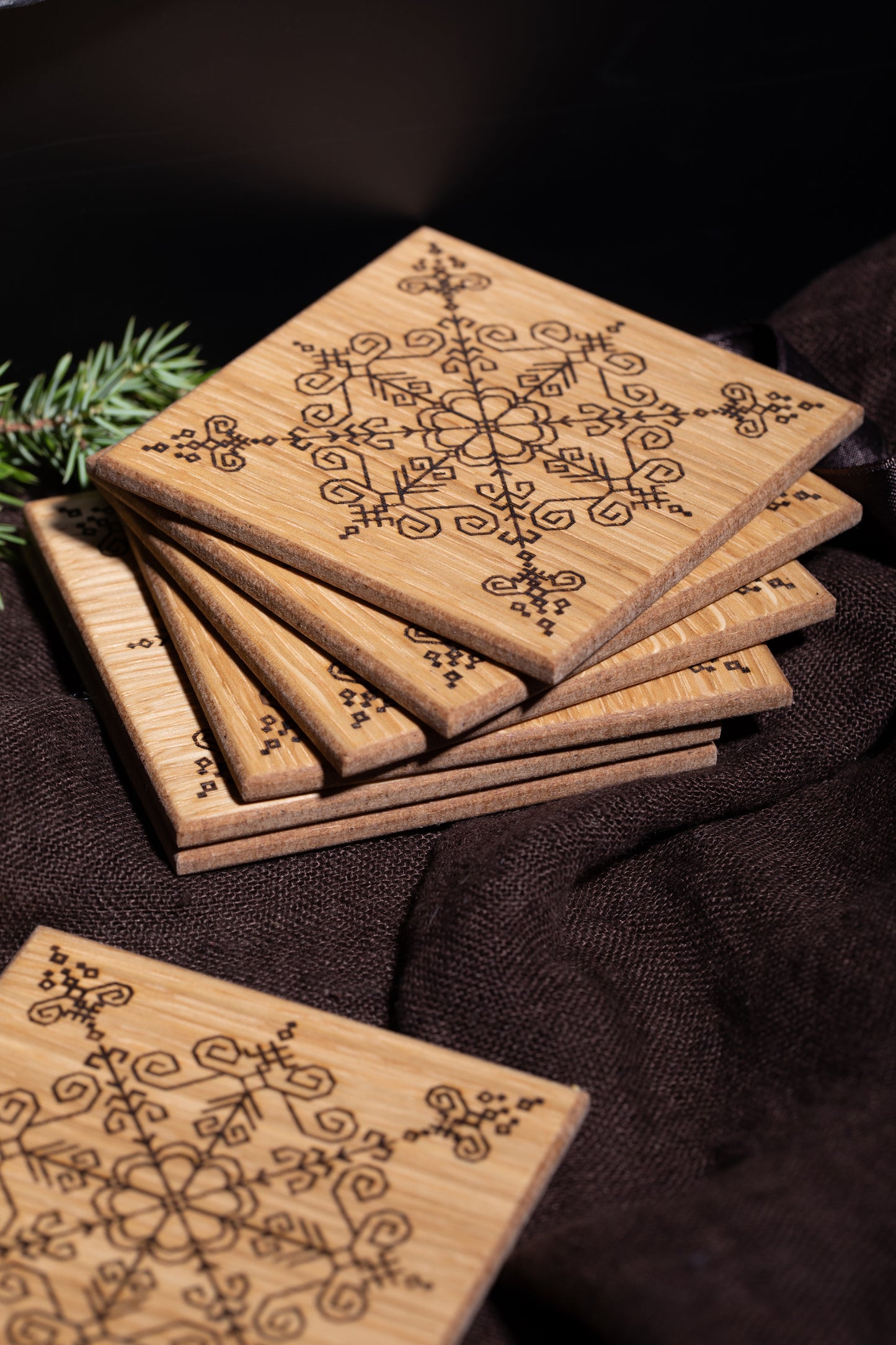 Kitchen Towels / Soap / Coaster with Sun Mandala