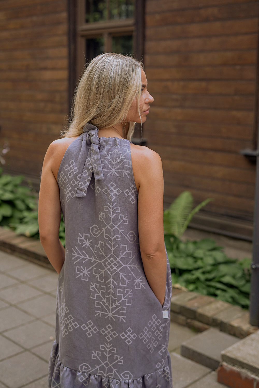 Woman dress Austra, grey