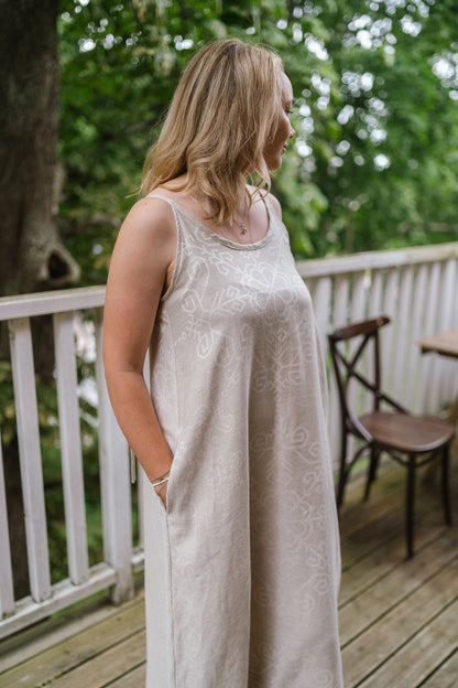 Woman Slip Dress Sun, natural