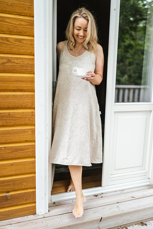 Woman Slip Dress Sun, natural