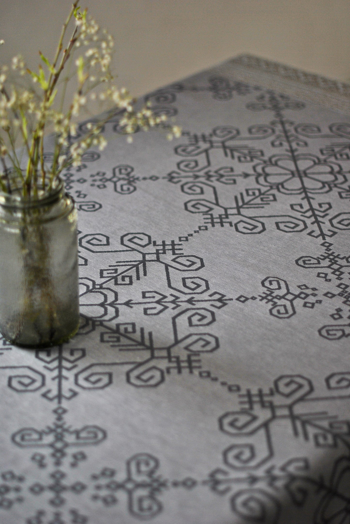 Grey Linen Tablecloth