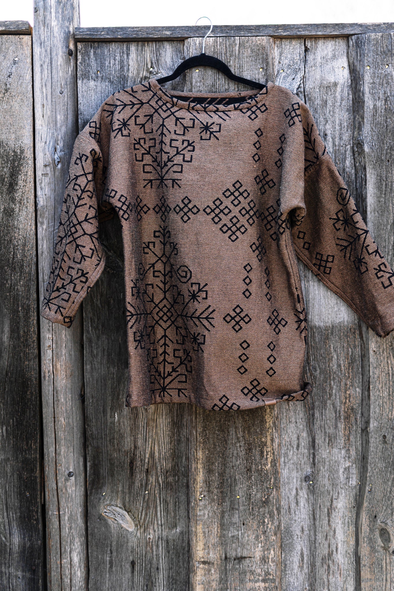 Bothsided Jacquard Sweater Austra, natural