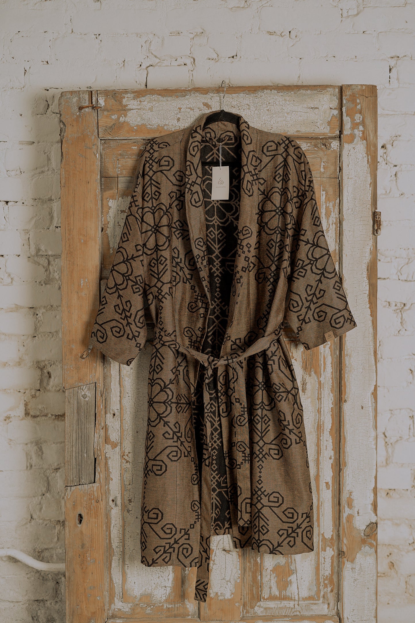 Boho stila kimono/halāts Saule unisex, mid