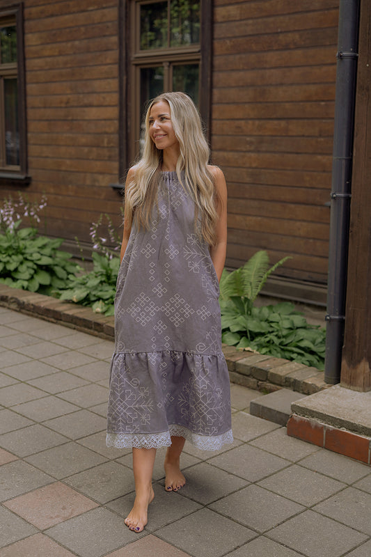Woman dress Austra, grey